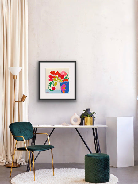 Blue Abstract Vase