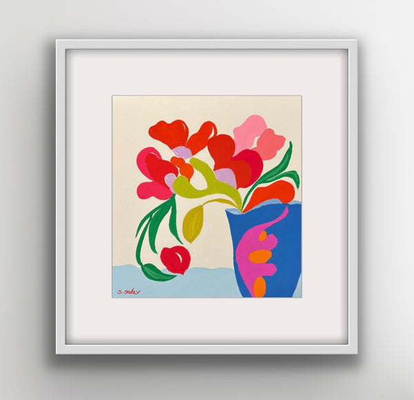 Blue Abstract Vase