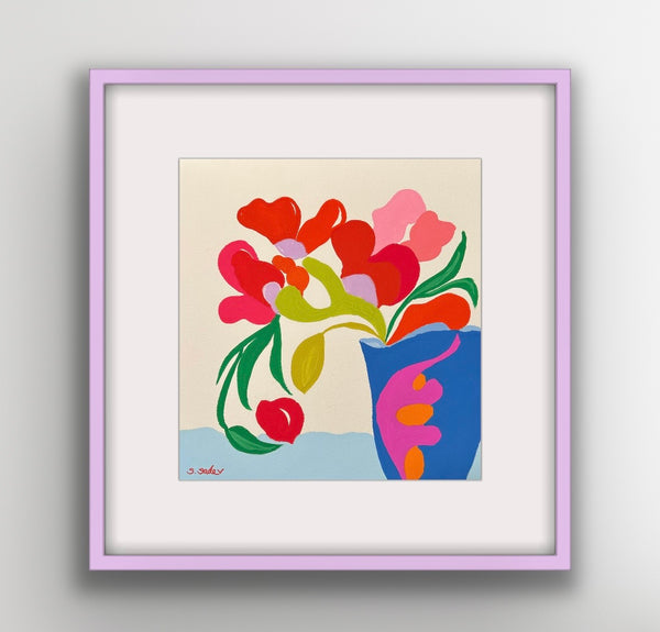 Blue Abstract Vase